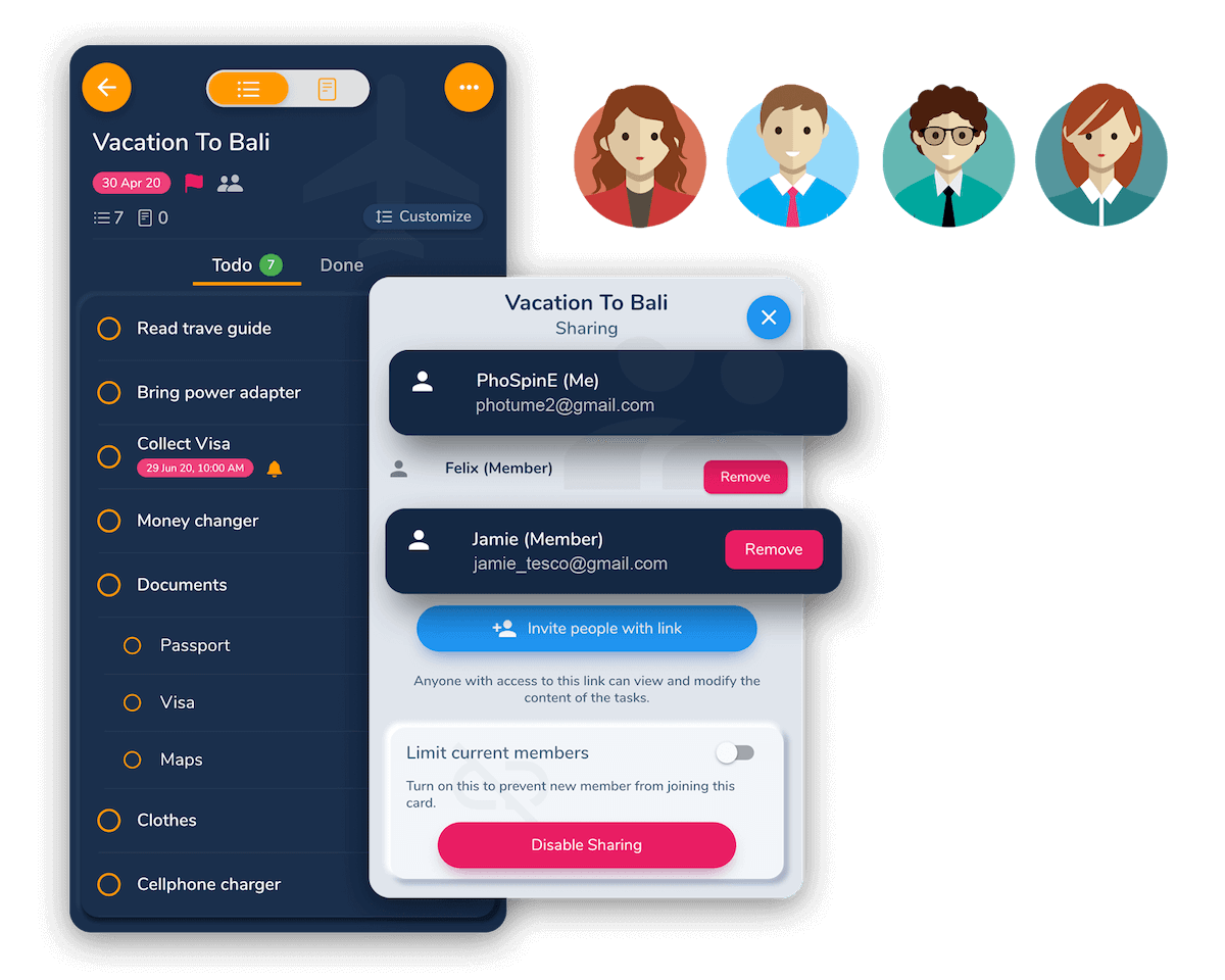 Sharing and work together